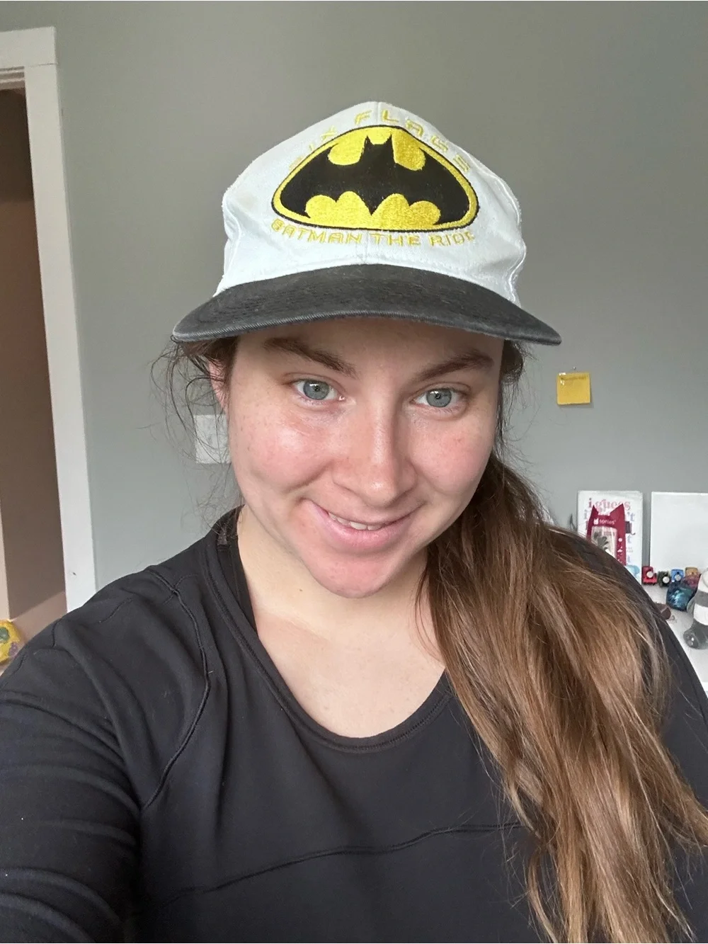 *Flawed* Six Flags | Batman The Ride Snapback Hat | Size Youth